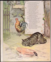 Der junge Hahn, die Katze und die junge Maus, aus 